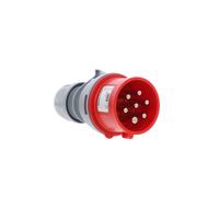 Connettore portatile 16A 7P 400V rosso IP44 SHARK 017-6v