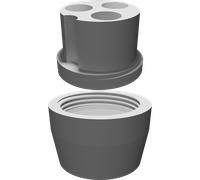 Connettore Presa Ricarica per Monopattino Elettrico Razor 3 Pin Ricambio 3D