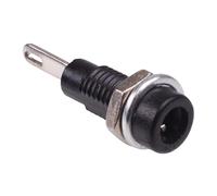 Connettore Presa Test 2mm Nero Banana 1 Polo Switch Electronics 356062
