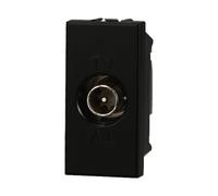 Connettore Presa TV Passante Maschio Colore Nero Compatibile Con Bticino Axolute
