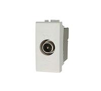 Connettore Presa TV Terminale Maschio, Compatibile Con Bticino Living Light (Bianco)