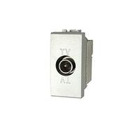 Connettore Presa TV Terminale Maschio, Compatibile Con Bticino Living Light (Grigio)