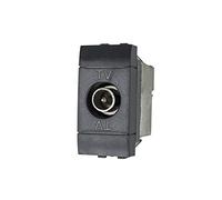 Connettore Presa TV Terminale Maschio, Compatibile Con Bticino Living Light (Nero)