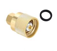 Connettore propano RE7141F per carrello elevatore in ottone con rondella per l'utilizzo in magazzini centri di distribuzione e impianti di produzione