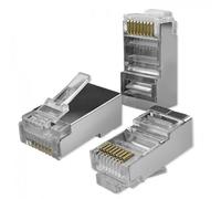 Connettore Qoltec 54556 RJ45 Cat6 F/UTP Schermato Argento 100 pezzi