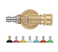 Connettore Quick Connect per Ugelli Lavaggio Auto(Swivel Joint+7) | Resistenza fino a 4500 PSI, per materiale ottone e per acciaio , anti-, uso intensivo