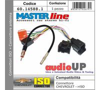 CONNETTORE RADIO A ISO ALTOP + ALIMENT + CONN ANTEN. CHEVROLET LACETTI 2006>2011