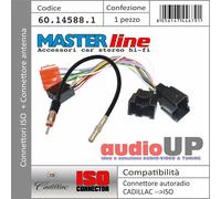CONNETTORE RADIO A ISO ALTOP + ALIMENTAZ + CONN ANTENNA CADILLAC DTS 2006 IN POI