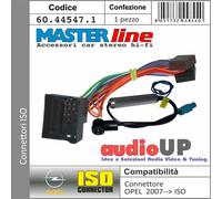 CONNETTORE RADIO DA ORIGINALE A ISO CON ANTENNA ISO PER OPEL CORSA 2009->2014