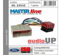 CONNETTORE RADIO DA ORIGINALE A ISO FORD KA DAL 2002 AL 2008 - MASTERLINE