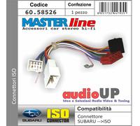 CONNETTORE RADIO DA ORIGINALE A ISO PER SUBARU OUTBACK 2012 IN POI. MASTERLINE