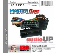 CONNETTORE RADIO DA ORIGINALE A ISO FORD GALAXY DAL 1995 AL 2006 - MASTERLINE