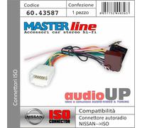 CONNETTORE RADIO DA ORIGINALE->ISO NISSAN ALMERA DAL 2002> ALTOP. + ALIMENTAZ.