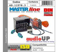 CONNETTORE RADIO ISO ALIMENTAZ.+ALTOPARL.+CONNETTORE ANTENNA FAKRA PEUGEOT 2005>