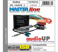 CONNETTORE RADIO ORIGINALE A ISO + ADATTATORE ANTENNA FAKRA CITROEN C4 DAL 2017