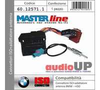 CONNETTORE RADIO ORIGINALE->ISO + ADATTATORE ANTENNA FAKRA BMW SERIE 3 E90 2005>