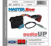 CONNETTORE RADIO ORIGINALE->ISO + ADATTATORE ANTENNA FAKRA BMW SERIE 3 E90 2005>