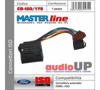 Connettore radio ORIGINALE->ISO altoparlanti+alim. FORD Tourneo dal 2007 a 2013