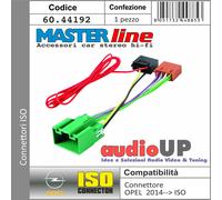 CONNETTORE RADIO ORIGINALE>ISO ALTOPARLANTI/ALIM. OPEL CROSSLAND X 2018 IN POI