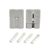 Connettore rapido 50A 600V per carrelli elevatori, contatto argento rame a 2 poli, isolatore PPO UL94-V0, connettore cavo 12-6 AWG, grigio, 1 paio di connettori per applicazioni industriali