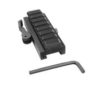 Connettore rapido, adattatore rimovibile per guida Picatinny a basso profilo da 20 mm, blocco di montaggio riser in lega di alluminio (7 fessure)