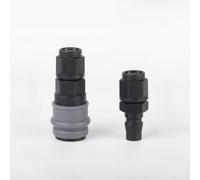 Connettore rapido autobloccante tipo C per compressori d'aria e utensili pneumatici - Raccordi per tubi flessibili in PU/plastica da 8/10/12 mm, a prova di perdite, antiruggine, pressione massima 15