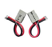 Connettore rapido da M6 a M6 50A/120A/175A 600V con cavo in silicone for batteria del carrello elevatore(1PC-Gray-50A-7AWG,30CM -)