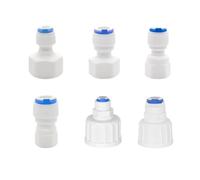 Connettore rapido for acquario RO in plastica | Colore: multicolore, dimensioni: 1 pezzo, scenario di utilizzo: impianto idraulico dell'acquario RO(1l4tube-3l4thread)