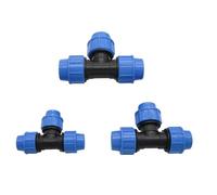 Connettore rapido for tubo in PE DN20/25/32 mm, filettatura maschio/femmina da 1/2", 3/4", 1", divisori for tubo di irrigazione, T/Gomito/Dritto/Valvola/Tappo terminale(Tee DN25mm)