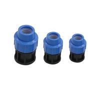 Connettore rapido for tubo in PE DN20/25/32 mm, filettatura maschio/femmina da 1/2", 3/4", 1", divisori for tubo di irrigazione, T/Gomito/Dritto/Valvola/Tappo terminale(End Plug DN25mm)