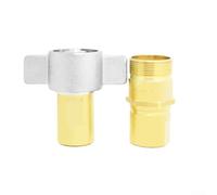 Connettore rapido idraulico in ottone, 70 MPa, ad alta pressione, ad ala, con chiusura filettata, per la pulizia dei veicoli, NPT 1/2 3/4 1 pollici, raccordo resistente (2,5 cm)