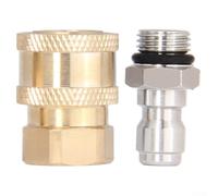 Connettore rapido in ottone M14 x 1,5 per idropulitrici compatibile con strumenti a spruzzo per cannoni a schiuma e sistemi di ugelli di ricambio