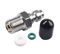 Connettore rapido maschio da 8 mm con valvola di ritegno, filettatura M10 1/8NPT 1/8BSPP per pompe ad alta pressione e fucili ad aria compressa PCP