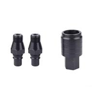 Connettore rapido per trapano ad acqua in lega con percorso di raffreddamento integrato per foratura a umido e attacco per tubo da giardino, blocco sicuro, interfaccia esagonale (D)