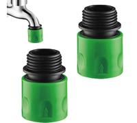 Connettore rapido per tubo da giardino da 2 pezzi - Filettatura interna esterna, Adattatore per rubinetto 'acqua multifunzione, Attacco a 3/4/6 punti, per pistola per lavaggio auto per e
