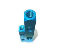 Connettore rapido pneumatico femmina da 1/4" o 1/2" BSPT uguale femmina connettore rapido per tubo dell'aria in alluminio collettore blocco splitter 5-13 porte 2-12 vie raccordo per tubo (8 vie 11