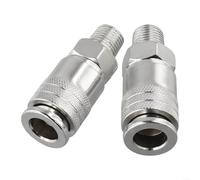 Connettore rapido pneumatico in metallo G1/4 Filettatura maschio Raccordo compressore d'aria Standard UE Adattatore di accoppiamento a sgancio rapido Strumento di collegamento del sistema di aria