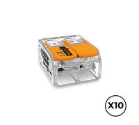 Connettore rapido Wago 16 x 21,1 x 10,1 mm 450 V Connessioni x 2 6 mm [10 Uni