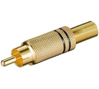 Connettore audio Goobay 11281 Iadap Rca Mb Gold e Black
