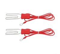 Connettore Recinto Elettrico per professionale con Clip a Coccodrillo Antiruggine - Kit Cablaggio per Protezione Bestiame e Pollame 1m