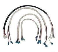 Connettore resistente per compressore in filo di rame puro con tecnologia di avviamento, per condizionatore d'aria portatile, cavo bianco da 44 cm (1-1,5 HP)