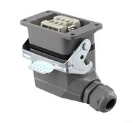 Connettore rettangolare a 6 pin, impermeabile IP65, robusto, resistente, facile installazione, per collegamenti elettrici industriali (linea laterale a 6 anime)