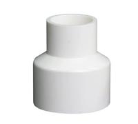 Connettore riduttore diritto in PVC da 75-32 mm/200-160 mm - Unione adesiva durevole per tubi dell'acqua - Blu/grigio/bianco (1 pezzo)(bianco, 200x110mm)