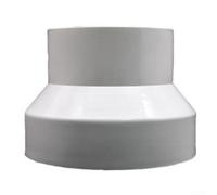 Connettore riduttore in PVC, adattatore per condotto rotondo da 100-200 mm per riduzione del flusso d'aria, raccordo per tubi di ventilazione fluido, bassa turbolenza, collegamento HVAC efficiente (da