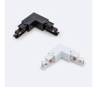 LEDKIA LIGHTING Connettore Right Side Tipo L per Binario Trifase DALI Bianco