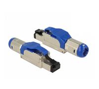 Connettore RJ-45 DeLOCK 86487 Blu/Argento Cat8 S/UTP