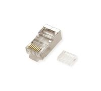 CONNETTORE RJ-45 VALUE 21.99.3065, Cablaggi Cat.6, cablaggi Cat.6A, cavi tondi schermati, Argento
