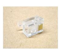 Connettore RJ11 Spina 4 pin 6p4c a crimpare per cavo piatto telefonico