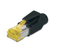 DIGITUS Connettore di Rete RJ45 Cat 6A - 1 Pezzo Hirose TM31 - Connettore a crimpare Cat6A schermato - per Cavi di Rete, Cavi Patch, Cavi Ethernet - 10GBase-T - 8P8C - AWG 27/7 a AWG 24/7