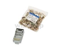 Connettore RJ45 Cat5e Schermato 8P8C Plug cavo Rete ethernet Lan 20 50 100 pezzi